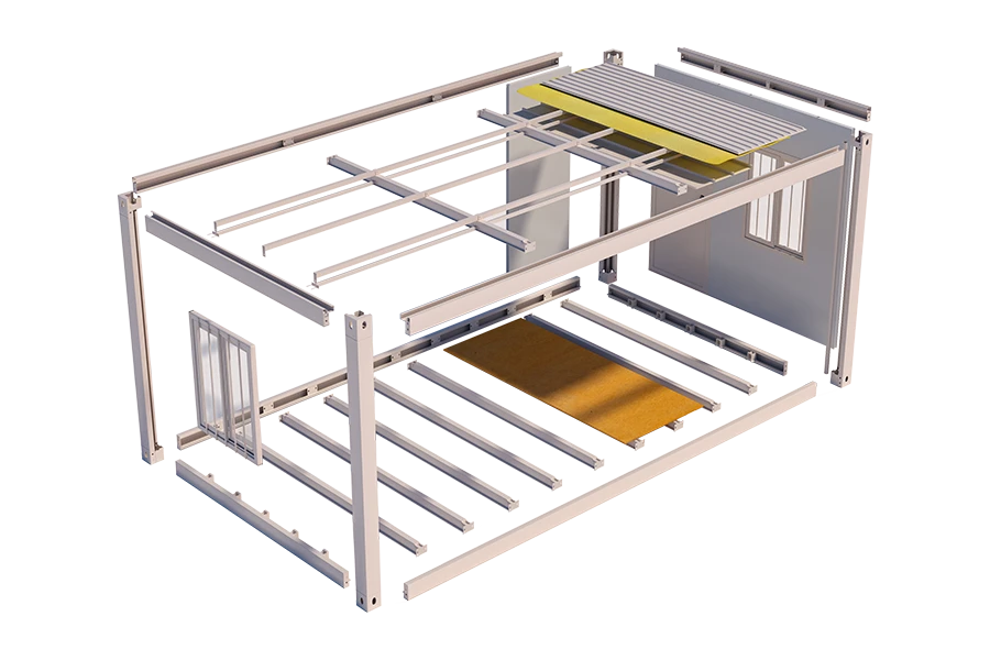PREFAST detachable container house structure diagram-2