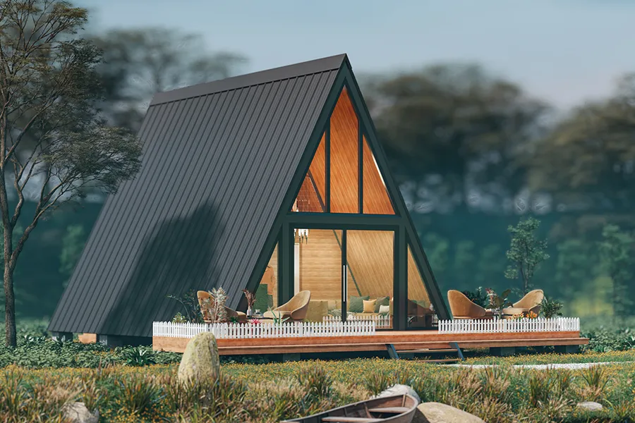 A Frame house triangular house-1 43)