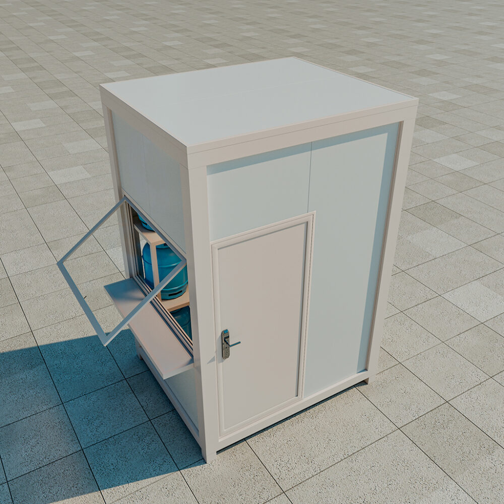 Aluminum-gas-enclosure